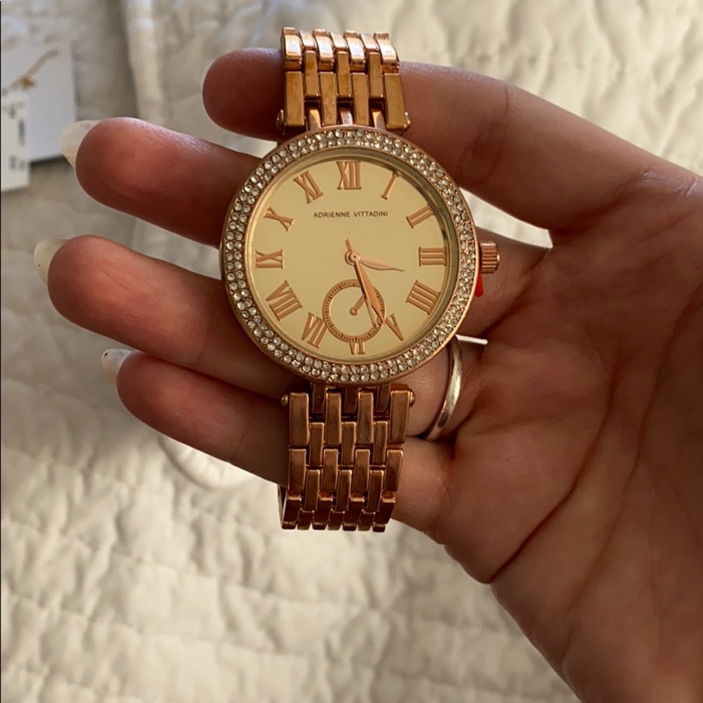 Rose gold watch